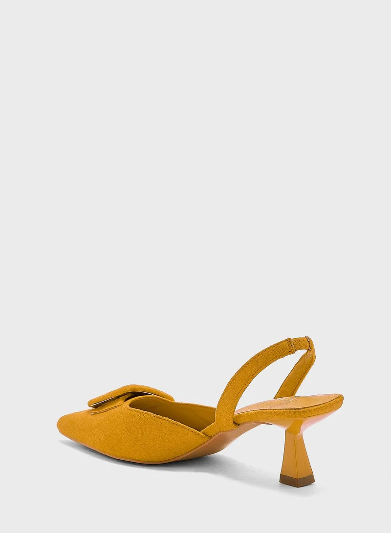 ELLA Buckle Slingback Pumps