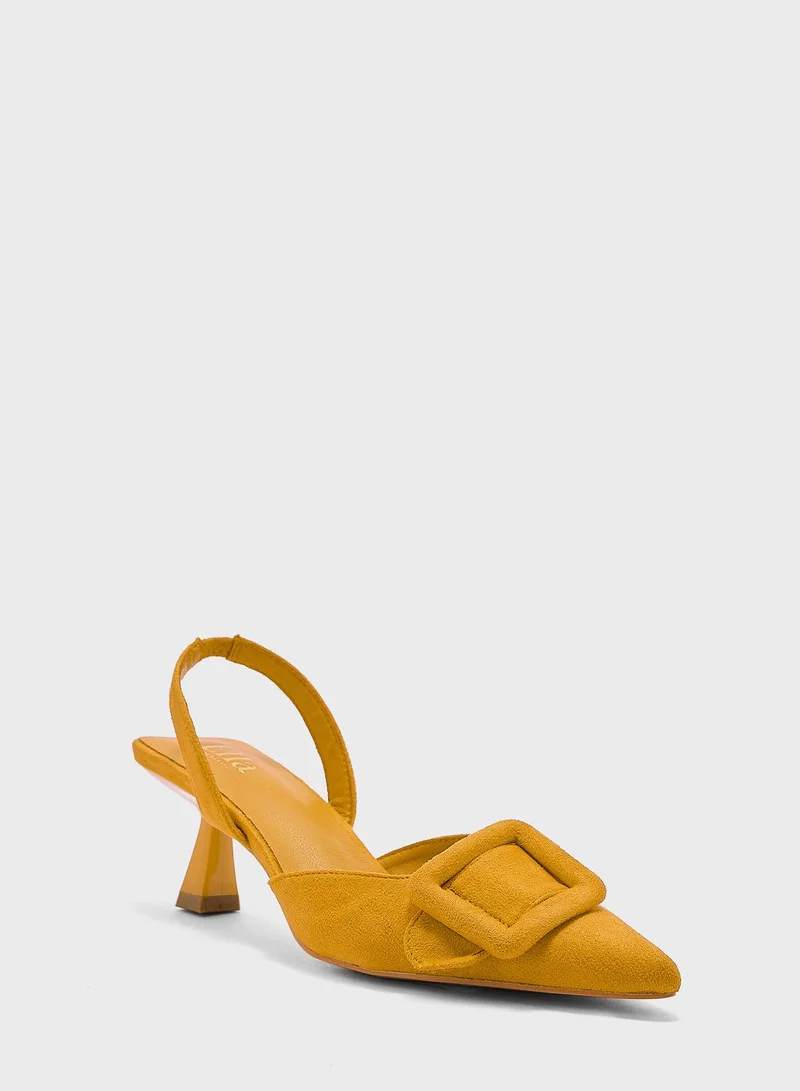 ELLA Buckle Slingback Pumps