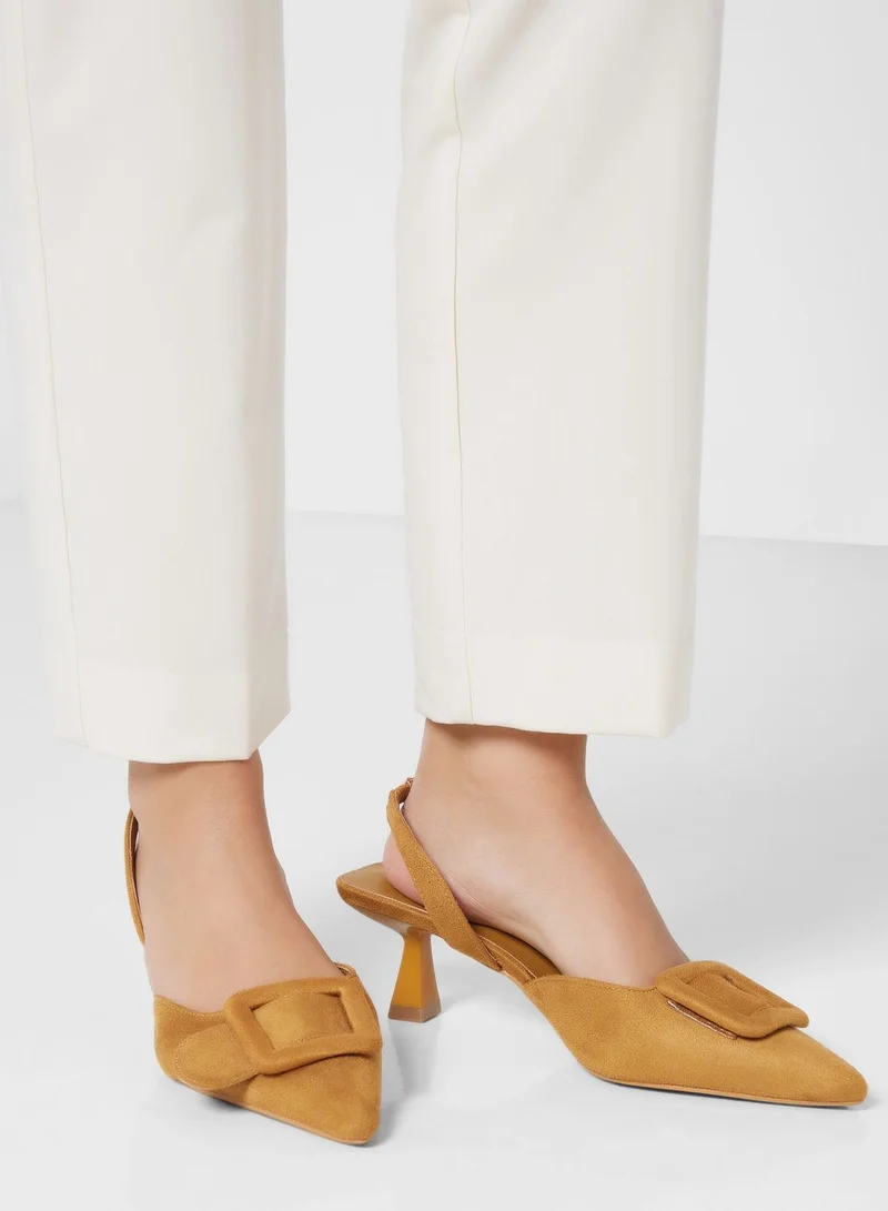 ELLA Buckle Slingback Pumps