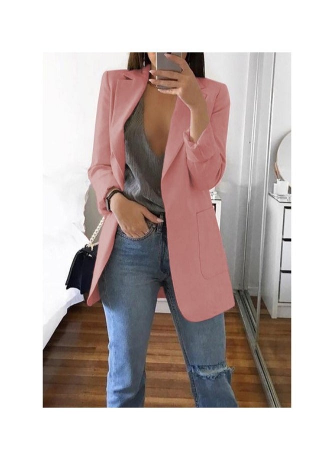 Shougu New Women's Casual Long Sleeved One Button Suit Jacket  - Image 1