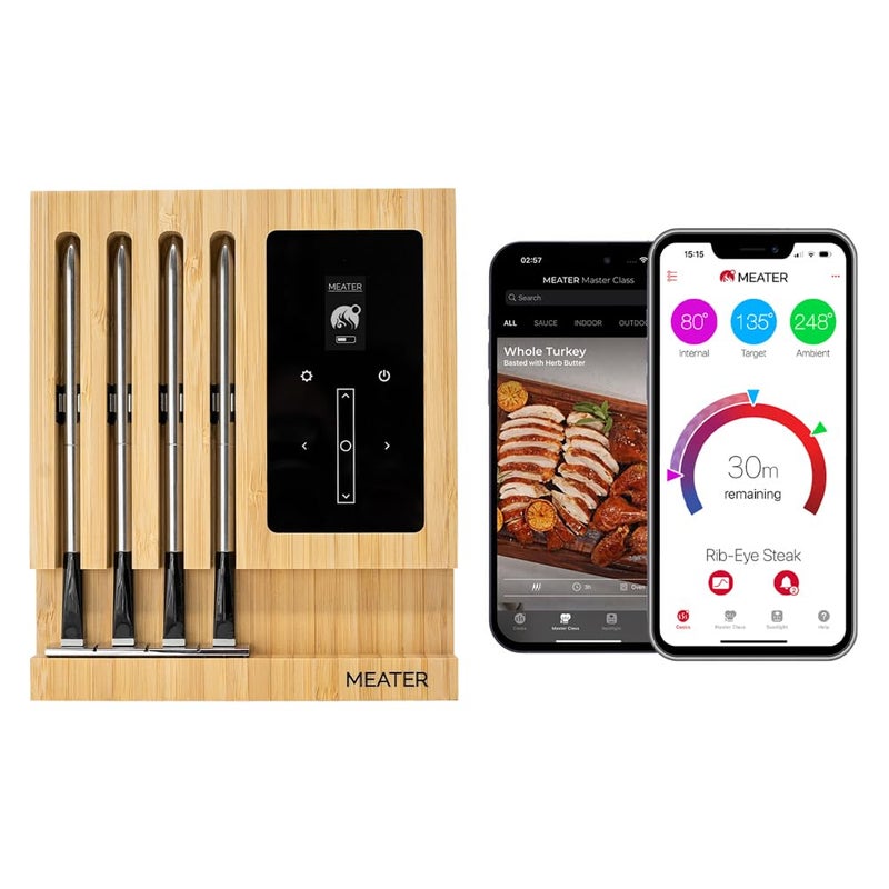 MEATER Block: WiFi Smart Wireless Meat Thermometer | 4 Probes, Long Range | Perfect for BBQ, Oven, Grill, Kitchen, Smoker, Air Fryer | Apple Watch, Alexa Compatible | iOS & Android App - Image 1