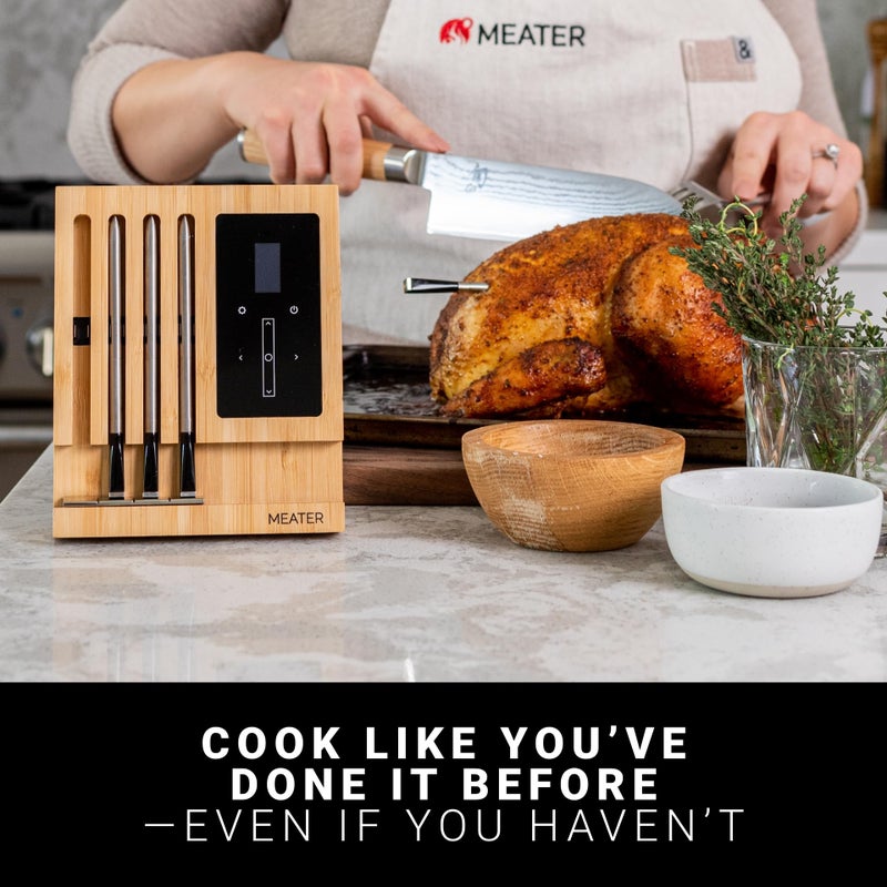 MEATER Block: WiFi Smart Wireless Meat Thermometer | 4 Probes, Long Range | Perfect for BBQ, Oven, Grill, Kitchen, Smoker, Air Fryer | Apple Watch, Alexa Compatible | iOS & Android App - Image 2