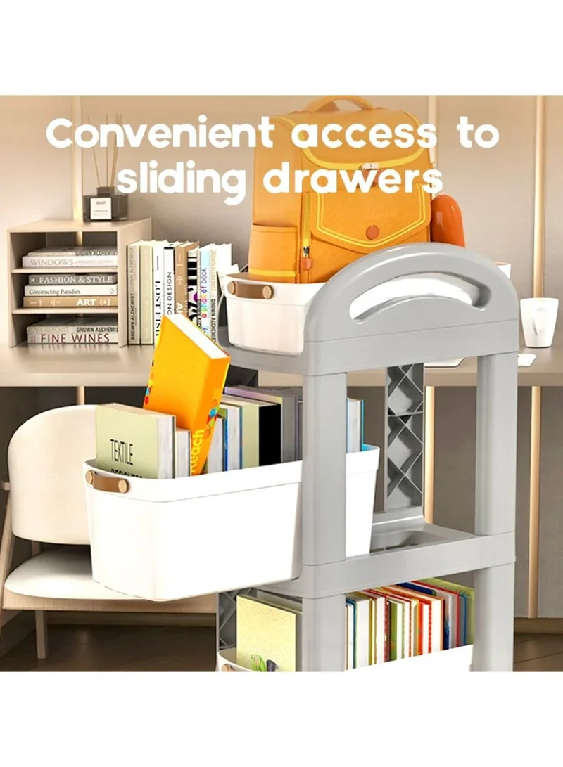 Quesera  4 LAYER  ROLLING ORGANISER WITH DRAWERS AND WHEELS  | Best Price UAE