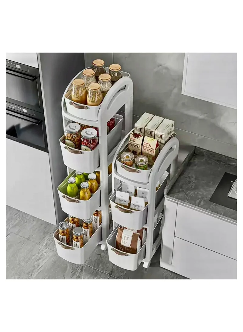 Quesera  4 LAYER  ROLLING ORGANISER WITH DRAWERS AND WHEELS  | Best Price UAE