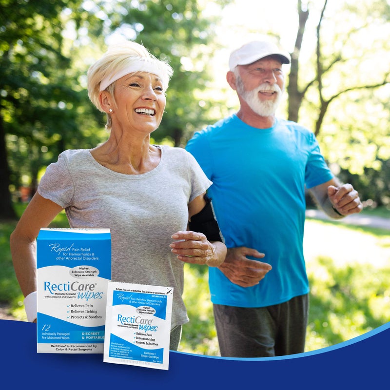 RectiCare Medicated Anorectal Wipes – Maximum Strength Topical Numbing – 5% Lidocaine & Glycerin – 12 Pack - Image 5