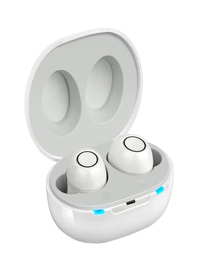 HP SOUND PLUS with Auto Noise Cancellation Invisible fashion design ITE hearing aids look a like earbuds (White) - Image 1