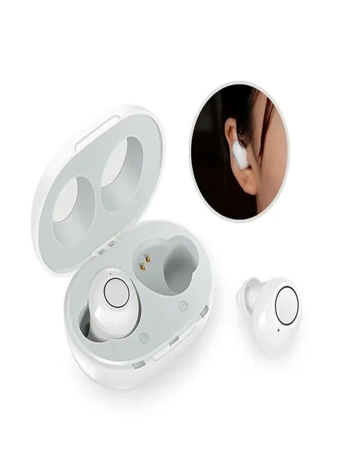 HP SOUND PLUS with Auto Noise Cancellation Invisible fashion design ITE hearing aids look a like earbuds (White) - Image 4