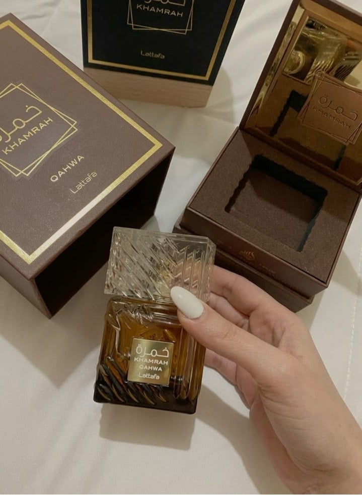Lattafa KHAMRAH QAHWA EAU DE PERFUM 100ML - Image 2