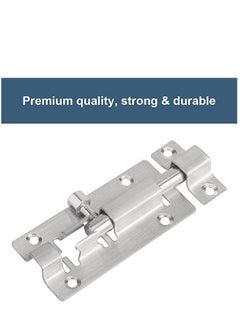 KASTWAVE 2 Pack Door Security Slide Latch Lock, Keyless Entry Door Lock, Thickened Stainless Steel Sliding Door Lock, Easy to Install Gate, Slide Latch Lock with Screws  - Image 3