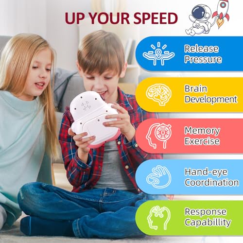 Blackma Fast Push Fidget Toy Handheld Light Up Sensory Puzzle Game for Kids Birthday Easter Gift for Boys Girls Ages 312 BlueAstronaut - Image 5