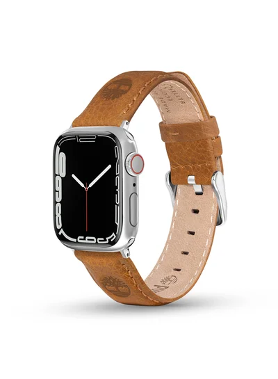 تمبرلاند Timberland Universal Replacement Leather Strap For Men And Women Compatible With Apple Watch Series 3-9 & SE (38-40-41)  & Samsung, Huawei Or Quartz Watch With Lug Width Of 20mm