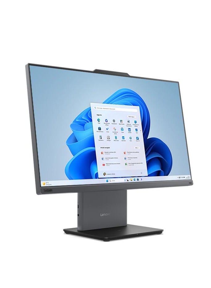 لينوفو جهاز ThinkCentre neo 50a 24 المتكامل بشاشة IPS عالية الدقة بالكامل (1920x1080) مقاس 23.8 بوصة، معالج Intel Core i7-13620H، ذاكرة وصول عشوائي DDR5 سعة 16 جيجابايت، قرص صلب SSD سعة 512 جيجابايت، نظام تشغيل Windows 11 Pro، معالج رسومات Intel UHD، يدعم اللغتين الإنجليزية والعربية، لون رمادي قمري الإنجليزية/العربية - Image 2