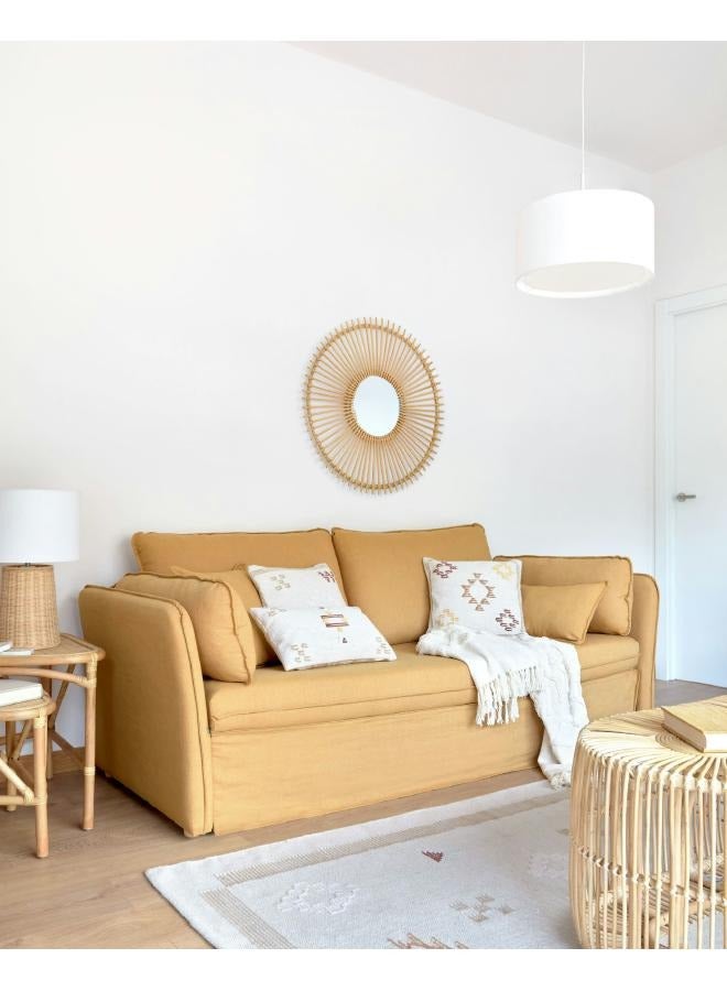 لوفت لويزا، مرآة مستديرة، 81X3X81، خشب، بلوط AA5086FN46. - Image 3