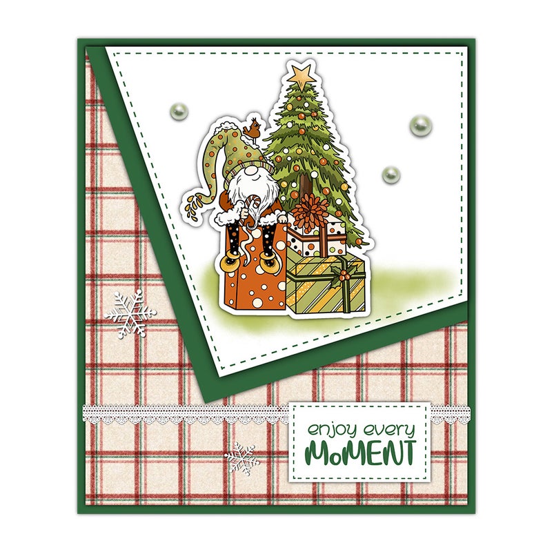 Christmas Dwarf Silicone Transparent Seal Greeting Card Diy Card Making Handbook Background Material Po Album Decorative Seal - Image 3