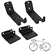 WALMANN 2 Pack Bike Pedal Hanger Wall Mount, Heavy Duty Horizontal Bike Rack for Garage Wall, Bike Display Stand for - Image 2