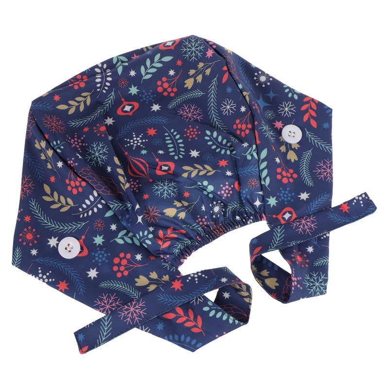 Adjustable Scrub Cap Polyester Cap Adorable Themed Scrub Cap - Image 1