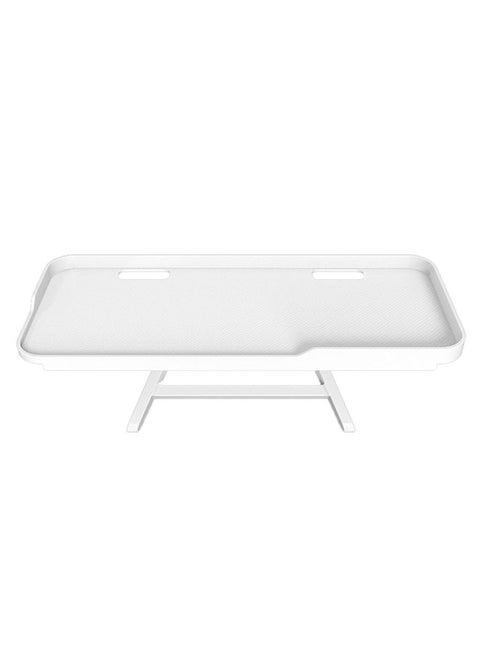 Computer Monitor Router Storage Bracket Television Set-top Box Shelf (White)