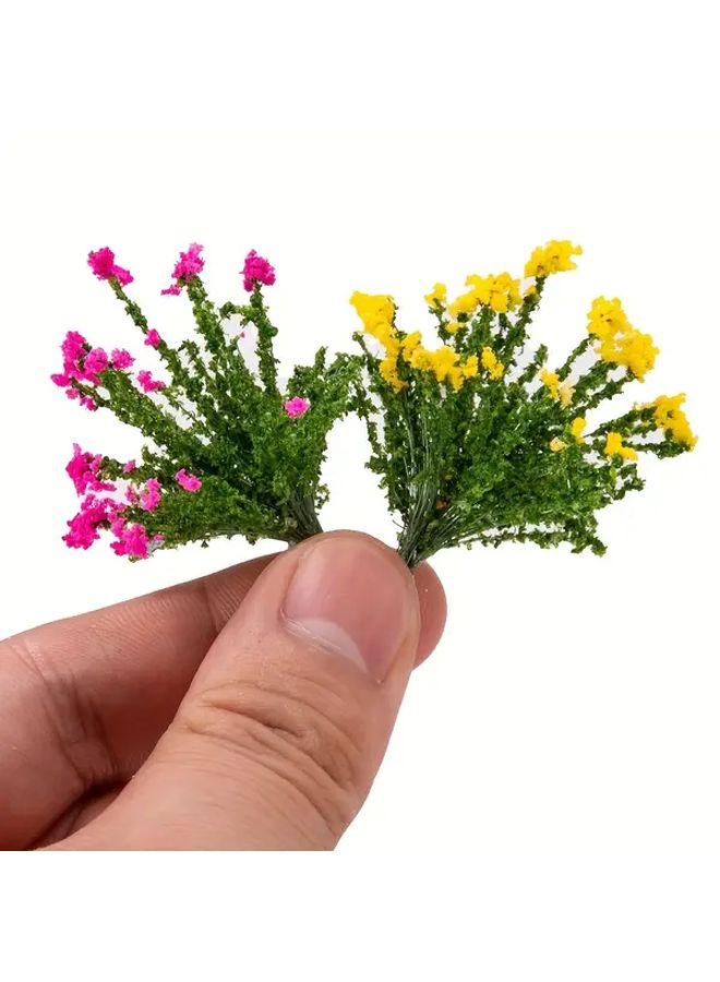 Miniature Flower Bush Doll Decor 3pcs Random Color Pieces Educational Toy - Image 1