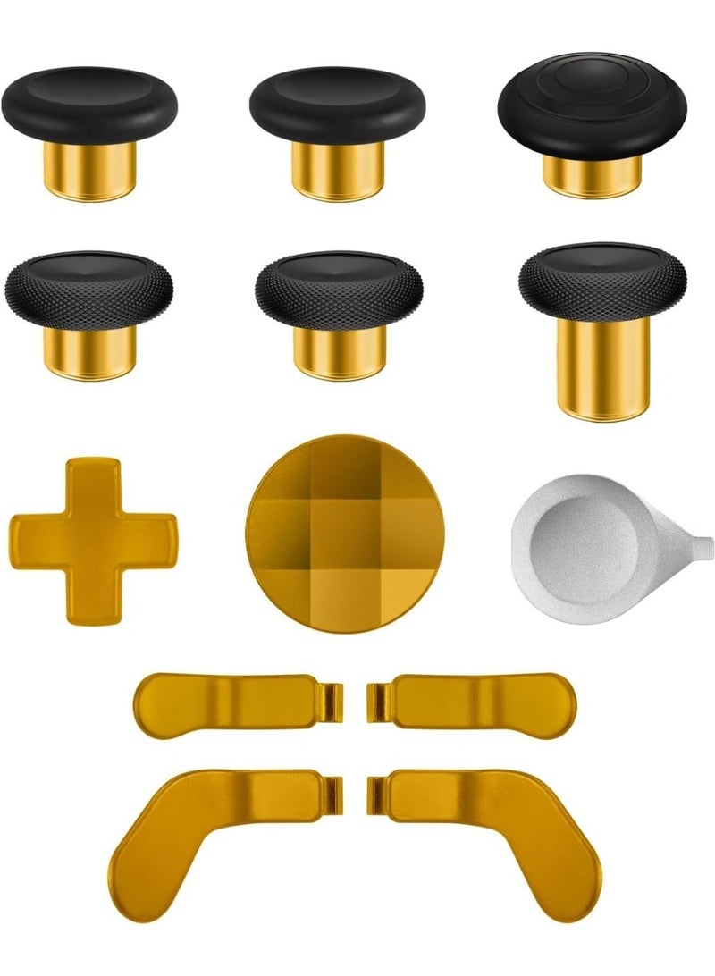 13 in 1 Magnetic Thumbsticks Analog Sticks Replacement Joystick Parts Repair Accessories Kit Component Set with 4 Paddles, 2 D-Pads, 1 Tool for Xbox Elite Series 2 and Core Controller - Image 1