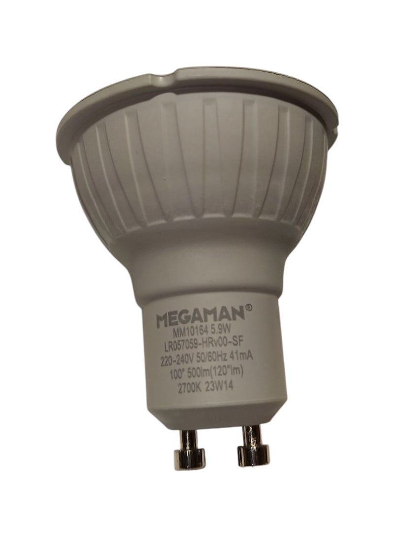 ميجامان Megaman GU10 5.9W LED Bulb LR057059-HRv00-SF  Warm White (2700K) - Image 2