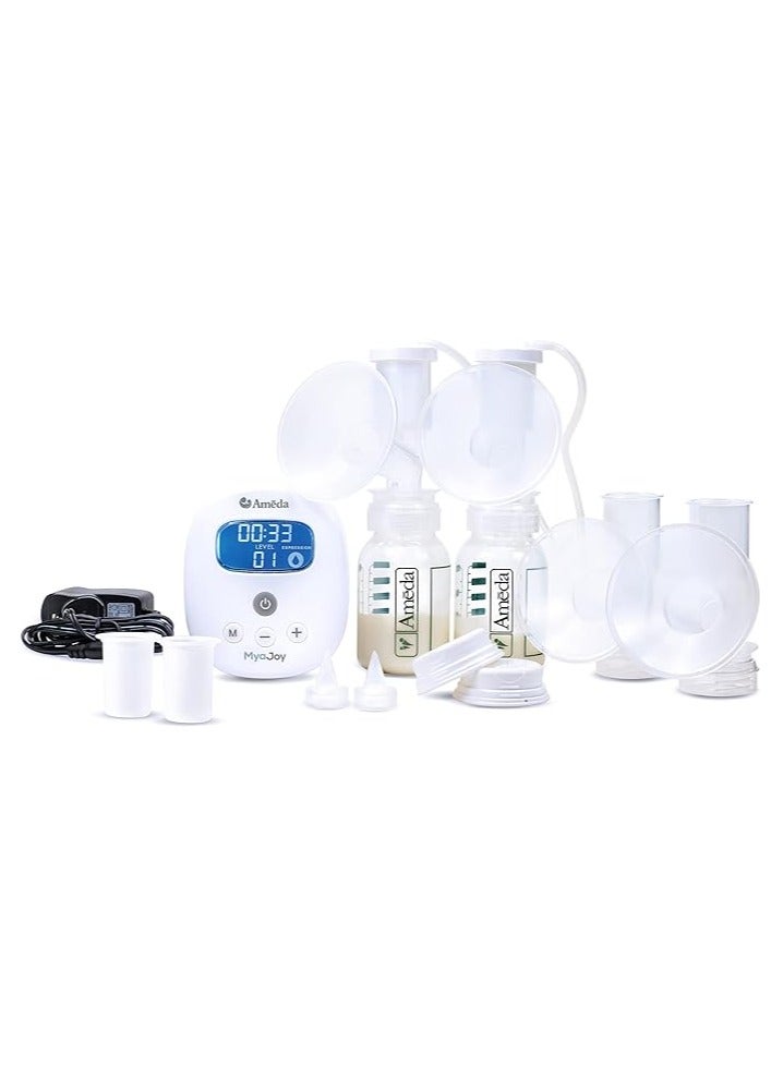 Ameda MYA Joy Double Electric Breast Pump & Accessories | Portable Breast Pump Hands Free | Lightweight Hospital Grade Breast Pump | Includes HygieniKit & Ameda Pump Parts | Hands Free Breast Pump - Image 1