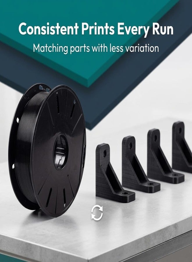 TESSERACT خيوط طباعة ثلاثية الأبعاد Tesseract Premium PLA + 1.75 مم | دقة الأبعاد ± 0.03 مم | متوافقة مع معظم طابعات FDM | 1 كجم خيوط طباعة ثلاثية الأبعاد - PLA أسود (الكمية 1) - Image 5