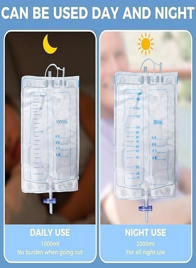 VALTUJA Wearable Urinal Bag, Urine Collector for Men, Portable Silicone Material with Urine Collection Bag, Skin-Friendly and Odorless, Catheter Urine Bag, Comes with Roomy Pants. 1000ML & 2000MLBags - Image 5