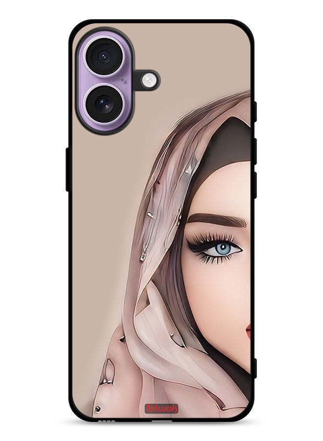 Tolwak Apple iPhone 17 Protective Case Cover Half Face Girl Art - Image 1