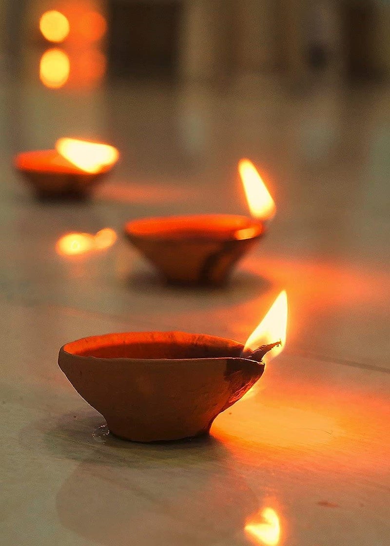 Shriyam Craft Clay Diya for Puja Mitti Diya Deepak for Diwali Decoration Traditional Diya for Home Office Decoration Pack of 1111 - Image 2