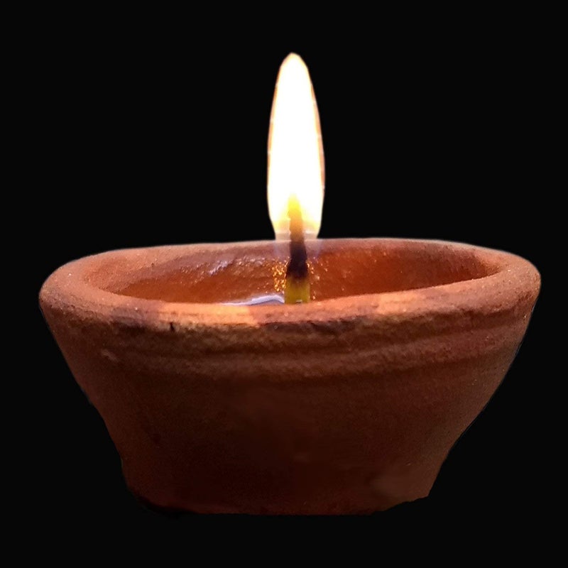 Shriyam Craft Clay Diya for Puja Mitti Diya Deepak for Diwali Decoration Traditional Diya for Home Office Decoration Pack of 1111 - Image 3