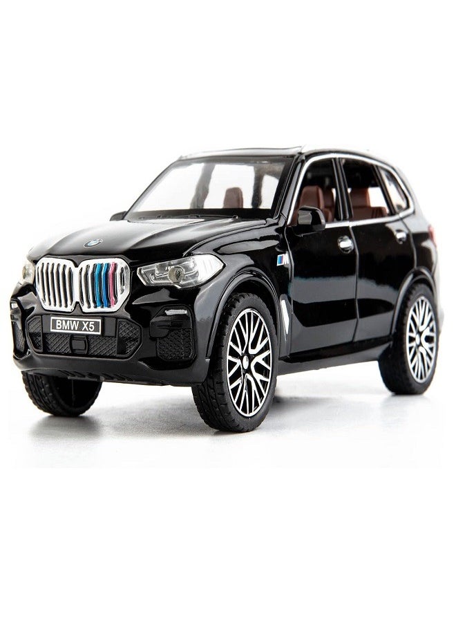 1:32 متوافقة مع سيارة BMW X5 SUV، سيارة لعبة من سبائك الزنك مع صوت وإضاءة للأطفال والكبار (أسود) - pzsku/ZB508D1DFBED6D825F503Z/45/1741444367/1ba10183-be61-4909-ace2-da56d637450b