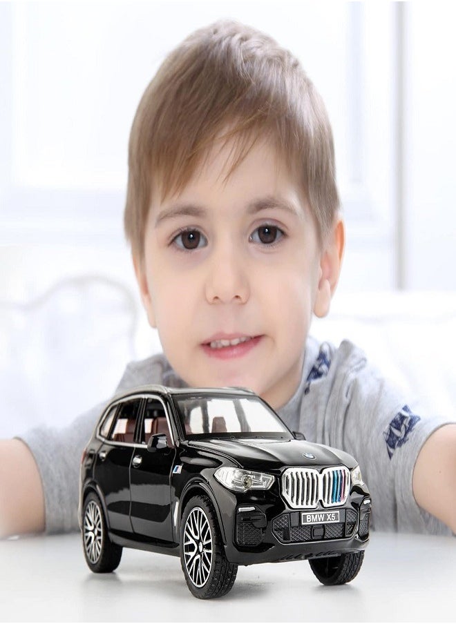 1:32 متوافقة مع سيارة BMW X5 SUV، سيارة لعبة من سبائك الزنك مع صوت وإضاءة للأطفال والكبار (أسود) - pzsku/ZB508D1DFBED6D825F503Z/45/1741444520/e0cd6abf-cf2e-4b7b-b82f-7e2f00501e13