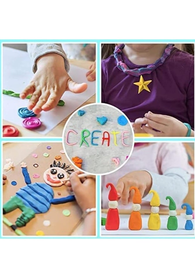 Generic Magic Air Dry Clay Soft and Light Clay with Sculpting Tools Animal Decoration Accessories Art Crafts for Kids Best for Boys and Girls Ages 3-12 12 Pieces  - Image 4
