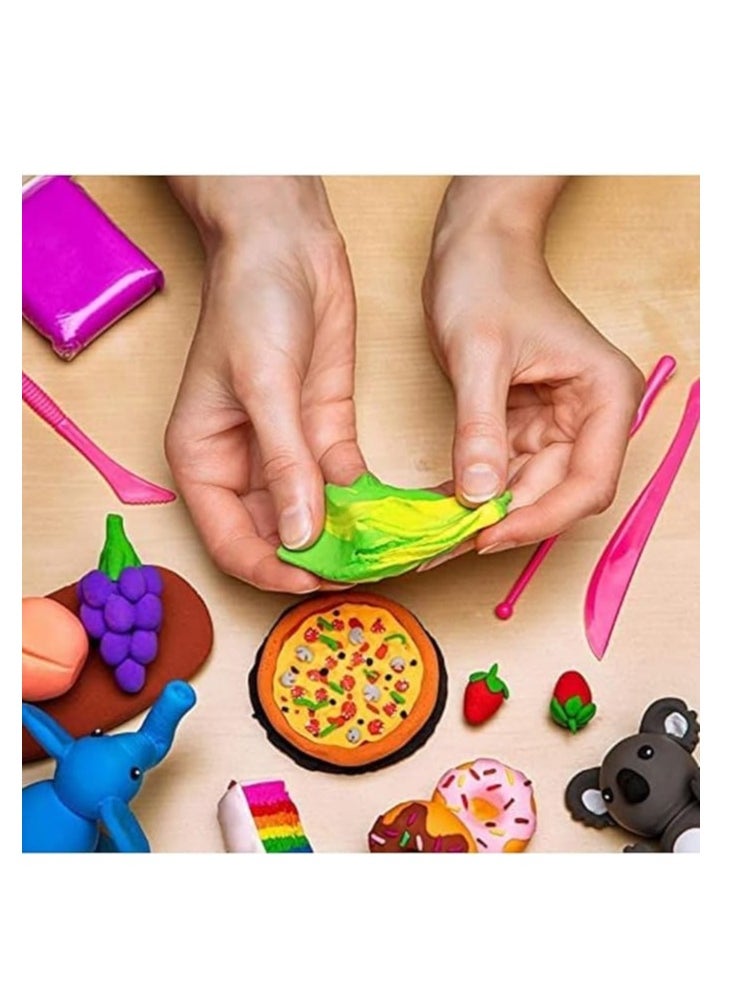 Generic Magic Air Dry Clay Soft and Light Clay with Sculpting Tools Animal Decoration Accessories Art Crafts for Kids Best for Boys and Girls Ages 3-12 12 Pieces  - Image 5