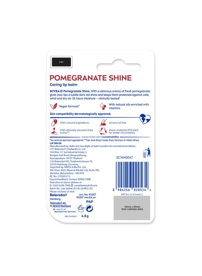 نيفيا مرطب الشفاه نيفيا شاين كيرنج، الرمان، 4.8 جرام، أحمر - Image 2