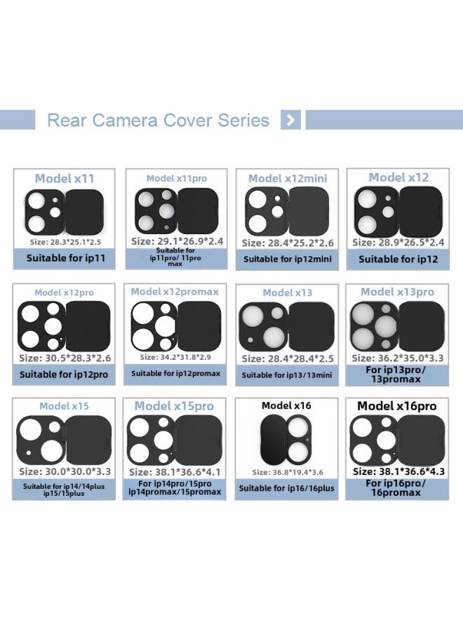 Generic Direct Sales Suitable For iphone11pro/max Plastic Camera Protective Cover To Block Privacy Protective Cover-Color:11pro/11promax Transparent  - Image 3