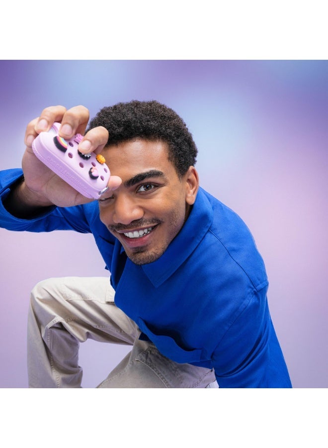 Limited Edition Mist Case 1 Fl. OZ., Stylish Hand Sanitizer Spray Accessory, with 5 Jibbitz Charms and Keyring, Sugarpop Pink Color - Image 4