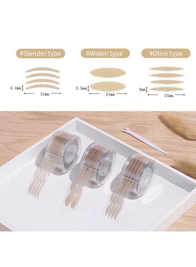 Digital Shoppy 600Pcs Eyelid Tape Sticker Invisible Double Fold Eyelid Paste Stripe Selfadhesive Natural Eye Tape (M Brown) - Image 5