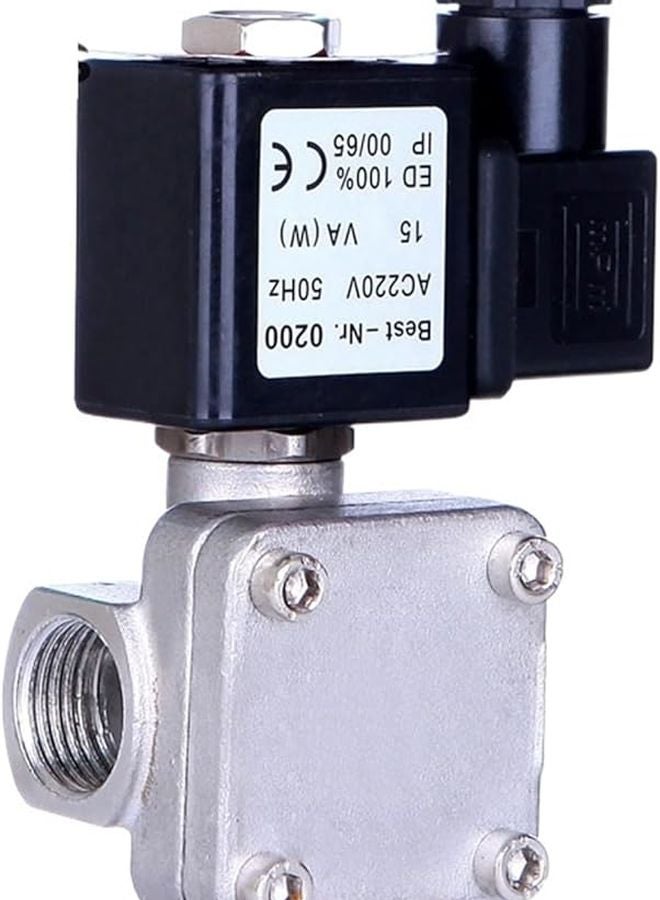 0927200 12VDC VITION SEAL 1 2 Inch Normally Closed 304 Stainless Steel Solenoid Valve - Image 1
