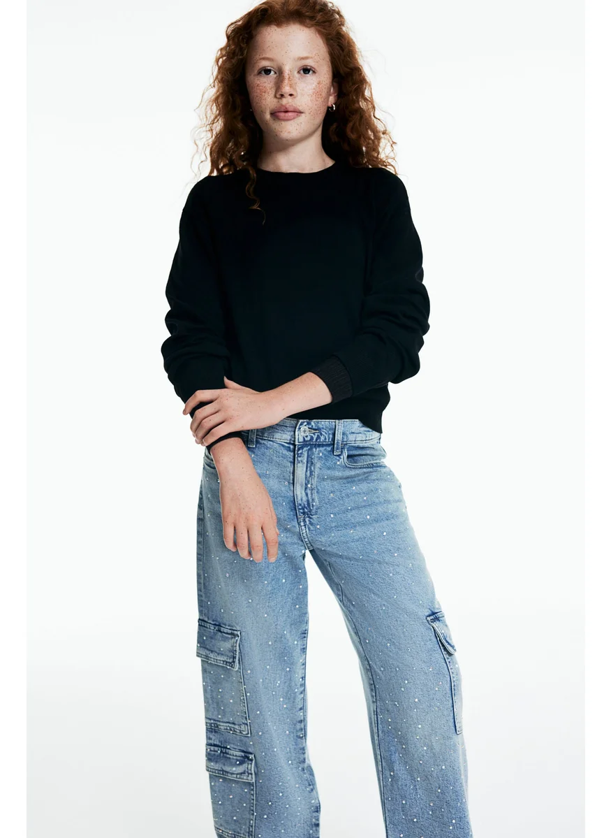 اتش اند ام Loose Fit Wide Leg Cargo Jeans