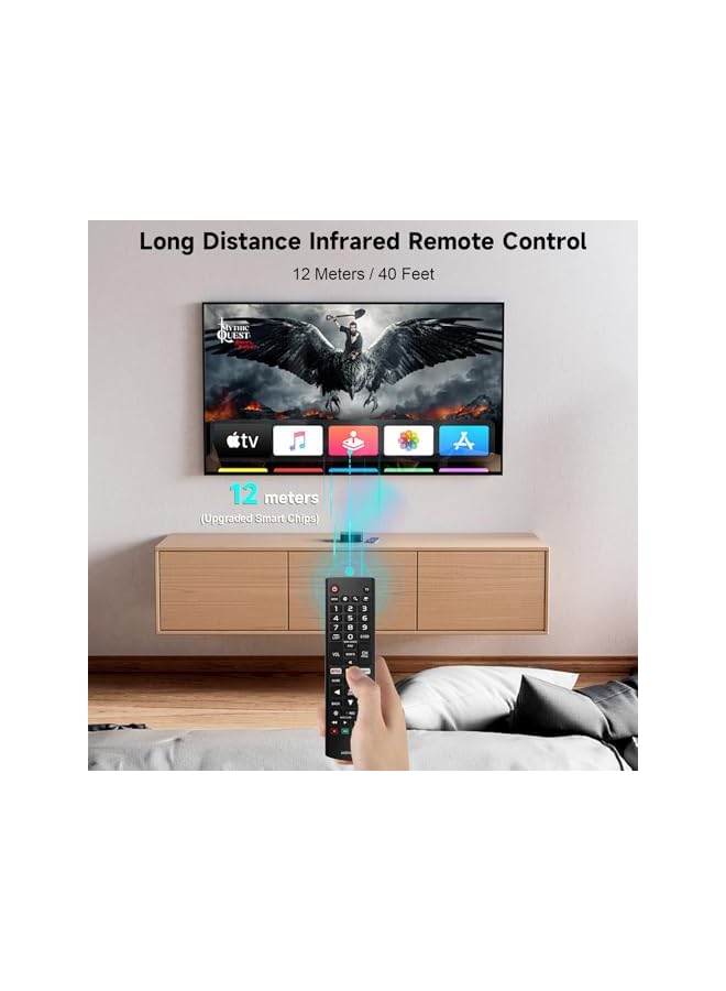 The Bros Television Remote Control AKB75095315,Compatible Remote Control for LG LCD LED QLED HD Smart TV, Universal Remote Control Replacement for All LG LED LCD 4K UHD Mart TV AKB74915305 49UK7700AUB - Image 3