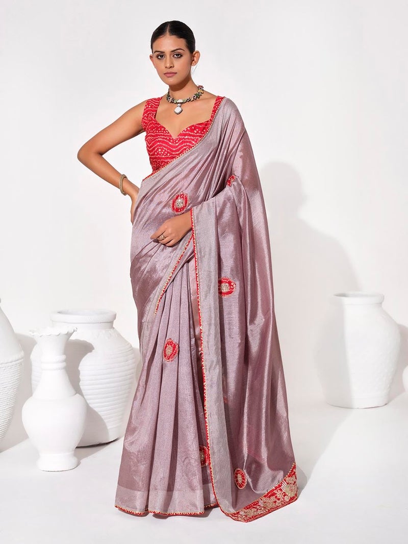 kalaanj Trendy Printed Sarees | Bandhani Print | Floral Print | Multi Colour Festive Print - Image 2