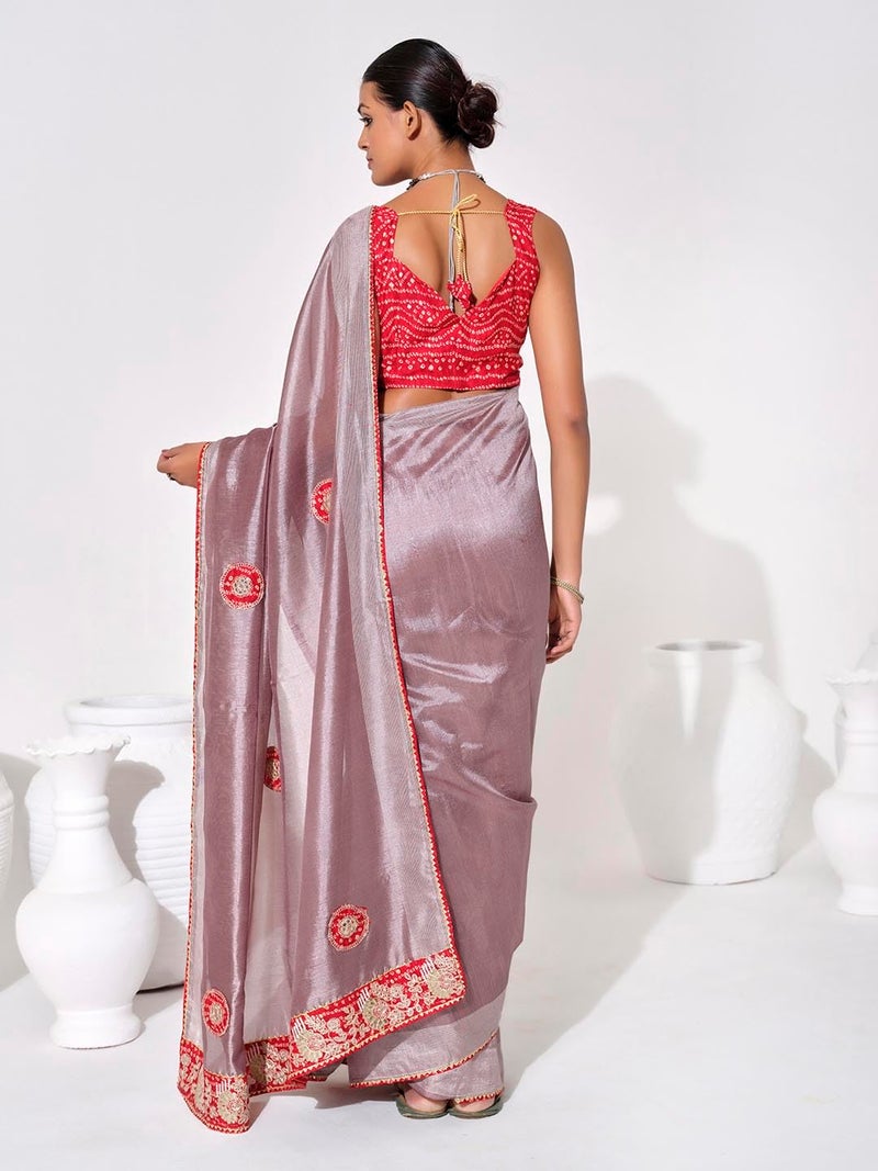kalaanj Trendy Printed Sarees | Bandhani Print | Floral Print | Multi Colour Festive Print - Image 5