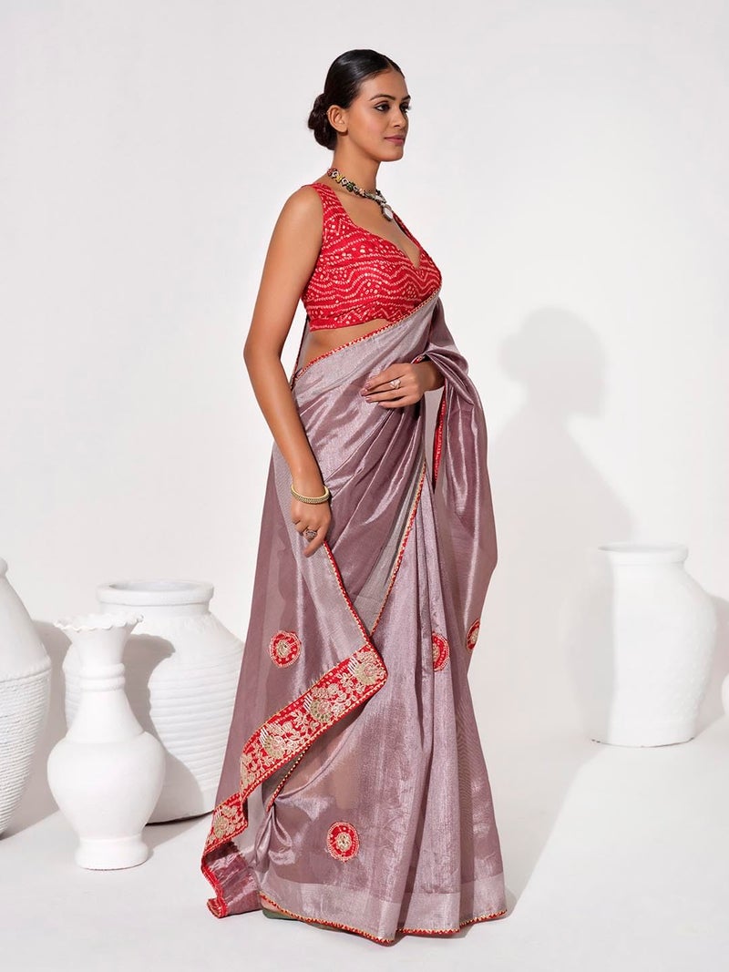 kalaanj Trendy Printed Sarees | Bandhani Print | Floral Print | Multi Colour Festive Print - Image 4