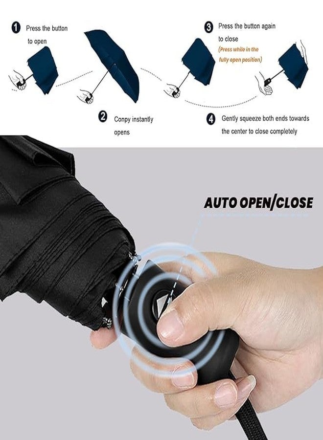 FAGVA Automatic Open Travel Umbrella - Wind Vent, Big Size for Men & Women, Windproof & Rainproof - Image 5