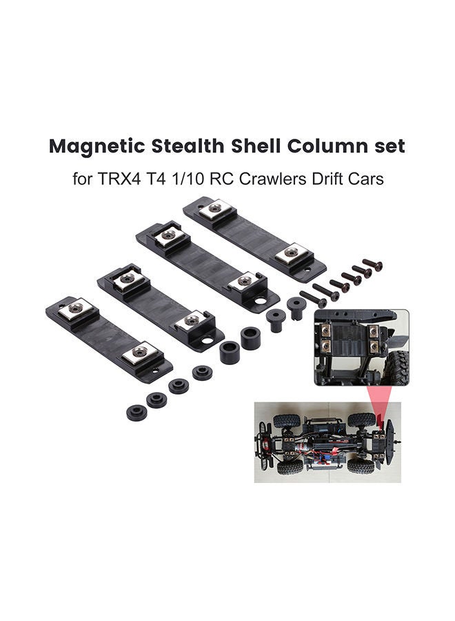4-Piece Magnetic Stealth Car Shell Column Body Post Mount Set  - Image 2