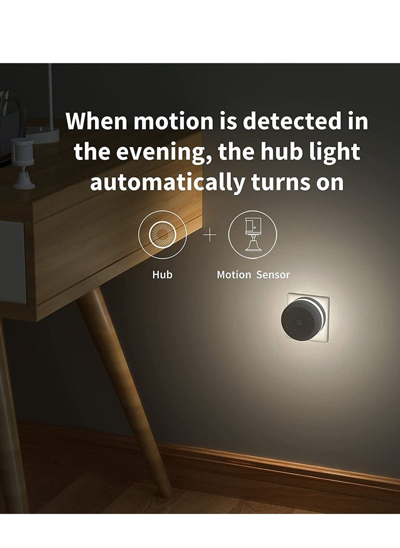 Aqara - M1S Smart Hub, Wireless Smart Home Bridge for Alarm System (2.4 GHz Wi-Fi Required), Home Automation, Remote Monitor and Control, Supports Alexa, Google Assistant, Apple HomeKit and IFTTT - Image 1
