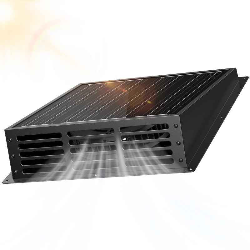 Chtoocy 25W Solar Fan for Chicken Coop, 430CFM Solar Exhaust Fan with IP67 Waterproof Solar Panel-No Wiring Required, Easy Install Greenhouse Fan for Shed, Attic,Barn, Dog House - Image 1