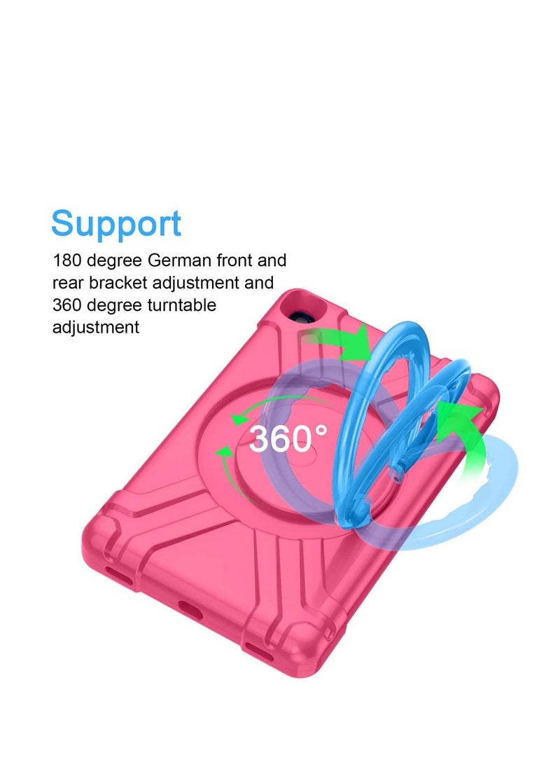 SYOSI Tablet Protective Cover, for Galaxy Tab A 10.1 2019 SM-T510/ T515 case for Kids Lightweight Shockproof Handle Magic Ring 360 Rotating Multi-FullBody Rugged Protective Cover for Samsung - Image 3