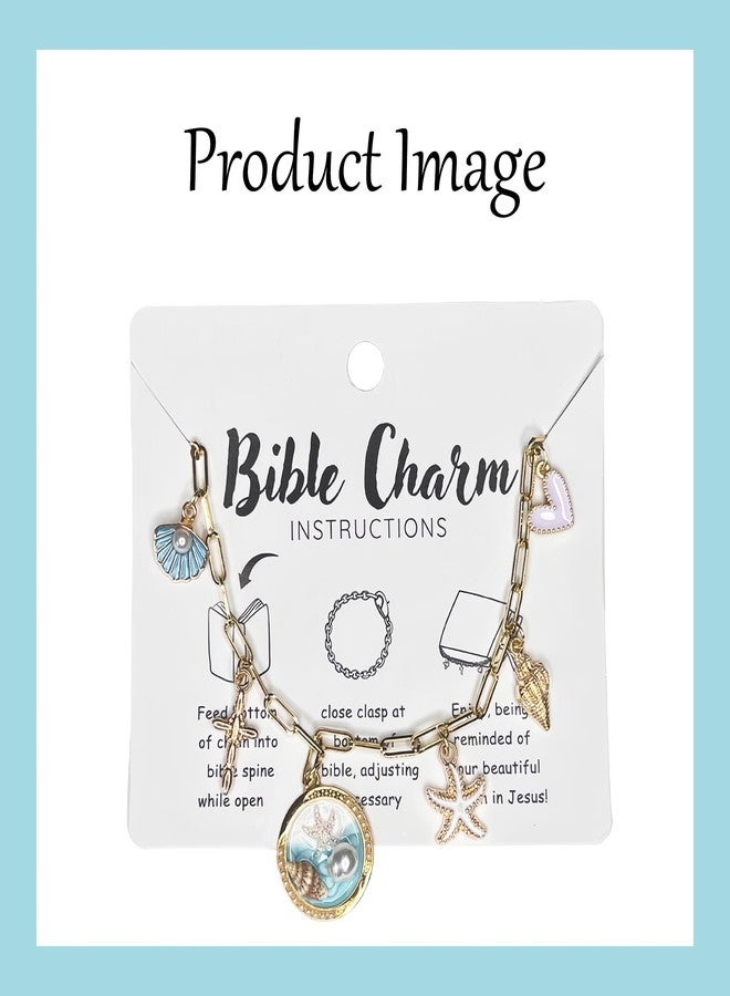 CuddleJunk Bible Charm Chain, Christian Bible Accessory Faith Gift, Scripture Bookmark, Bible Jewelry Religious Decor for Study (Style-C) - Image 2